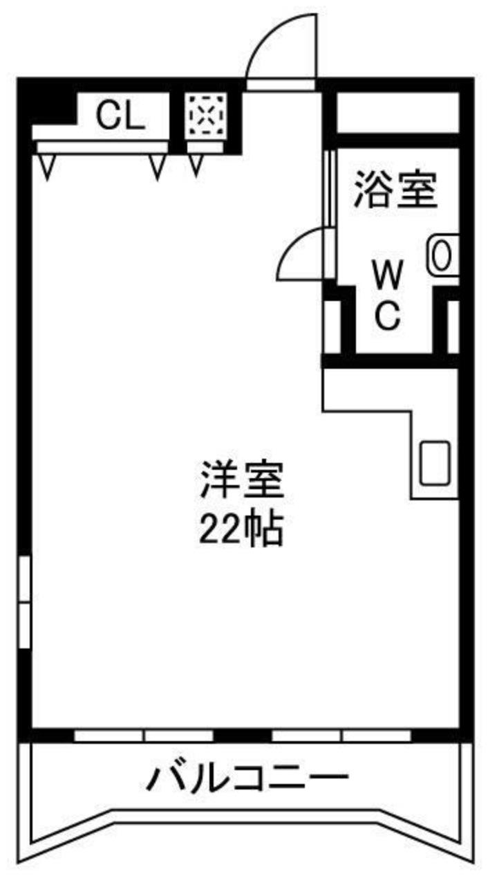 三鈴ノール(ワンルーム/1階)の間取り写真