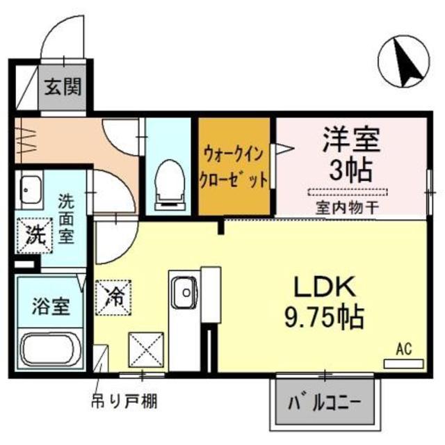 アルビレオ城内(1LDK/1階)の間取り写真