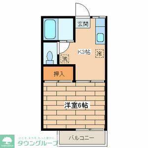 第一・第二吉田ハイツ(1K/2階)の間取り写真