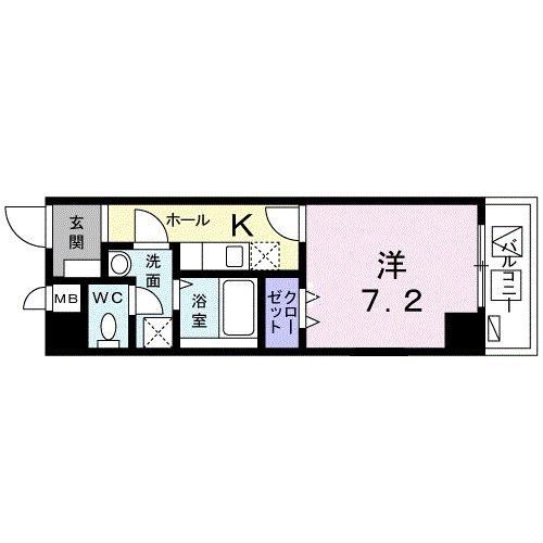 ステラフィッサ2465(1K/5階)の間取り写真