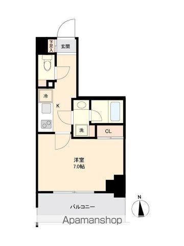プライマル南砂(1K/5階)の間取り写真