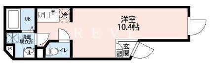 BIBLIO IIDABASHI(ワンルーム/4階)の間取り写真