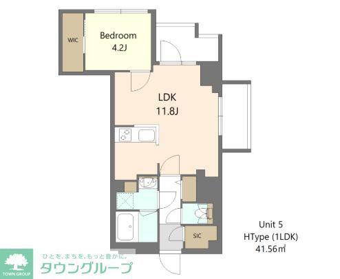 S-RESIDENCE高島平ASOLEA(1LDK/3階)の間取り写真