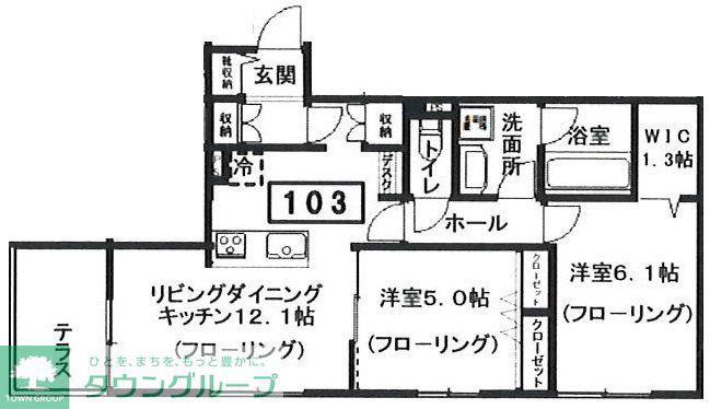 SPLENDOR(2LDK/1階)の間取り写真