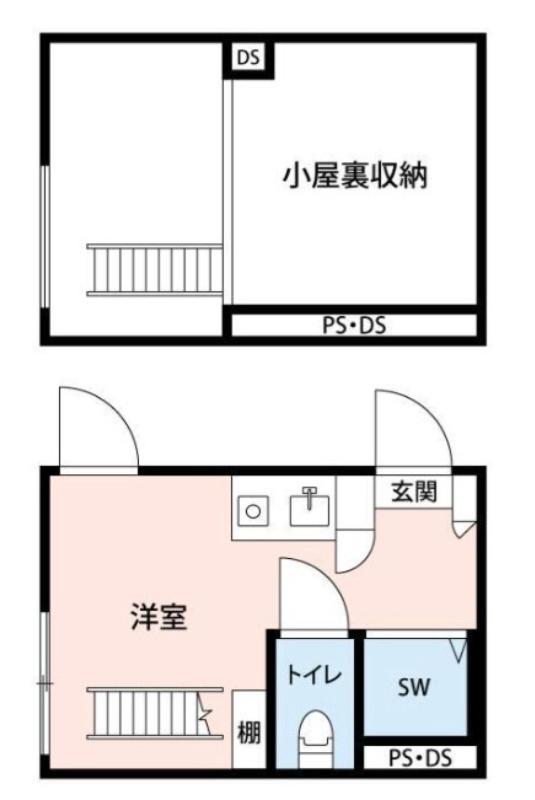 KULA不動前(ワンルーム/2階)の間取り写真