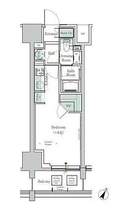 ONE ROOF RESIDENCE TAMACHI(ワンルーム/5階)の間取り写真