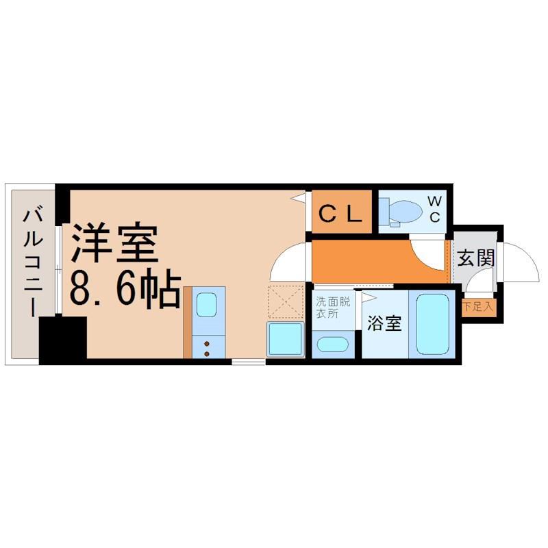 第2金山フクマルビル(ワンルーム/7階)の間取り写真