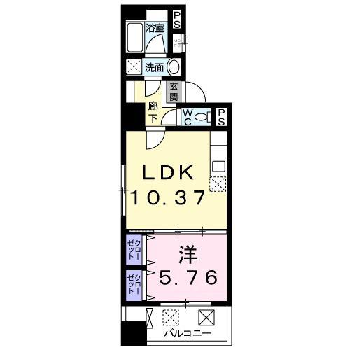 コンフォルト南葛西(1LDK/8階)の間取り写真