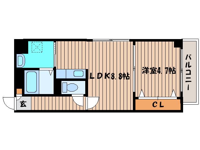サムティレジデンス札幌駅前(1LDK/6階)の間取り写真