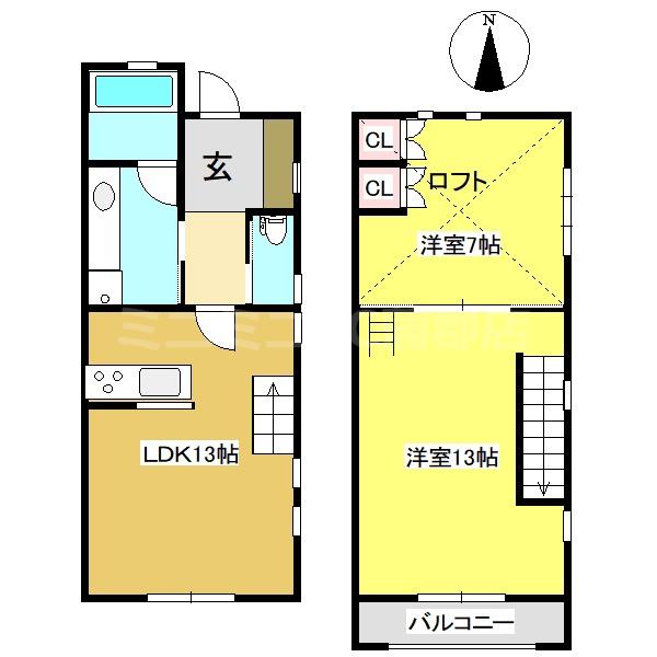MS 蔵和(2LDK/1階)の間取り写真
