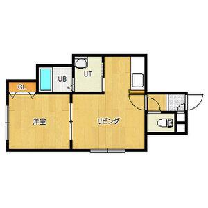レユシールN12弐番館(1LDK/3階)の間取り写真
