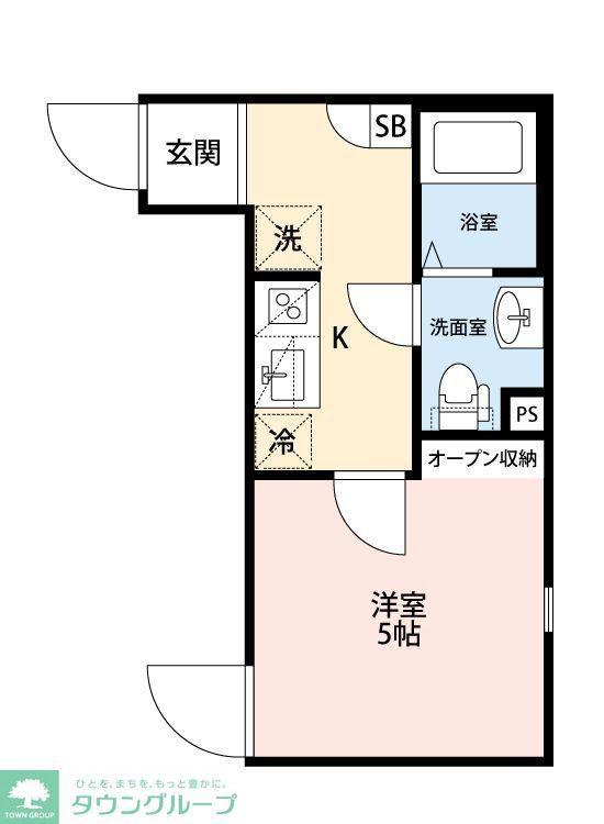 GLENWOOD浦和(1K/3階)の間取り写真