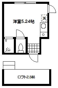 ホルティ高円寺(ワンルーム/2階)の間取り写真