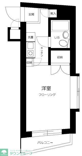 ダイホープラザ中村橋(ワンルーム/4階)の間取り写真