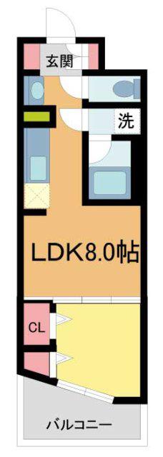 LEGALANDNISHINOMIYA PARKSIDE(1LDK/3階)の間取り写真