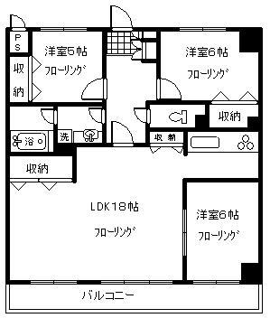 シェラ目白台豊坂(3LDK/3階)の間取り写真