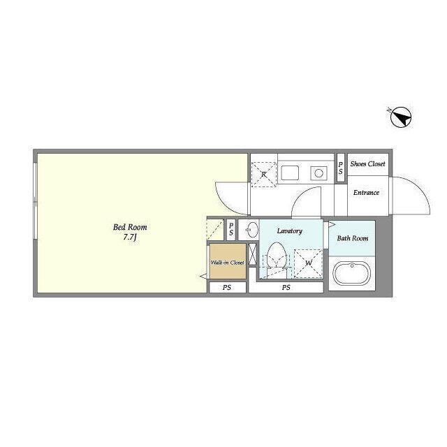 NOZOMIO PREMIER三軒茶屋(1K/4階)の間取り写真