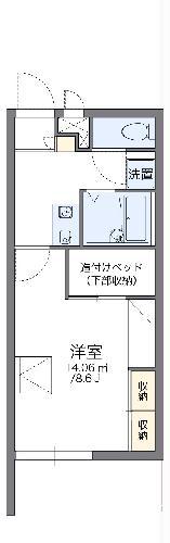 レオパレスCRANEI(1K/3階)の間取り写真