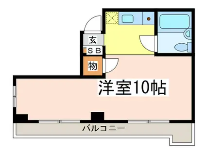 ディオネ経堂(ワンルーム/2階)の間取り写真