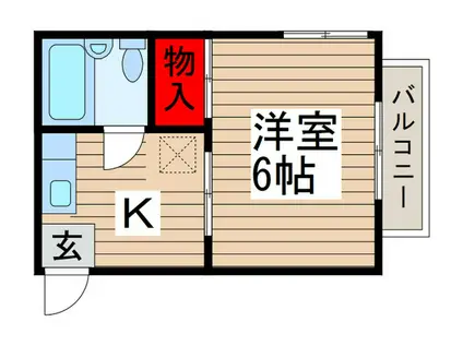 TRAD新柏(1K/1階)の間取り写真