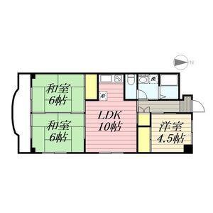 プレズ名古屋入場(3LDK/5階)の間取り写真
