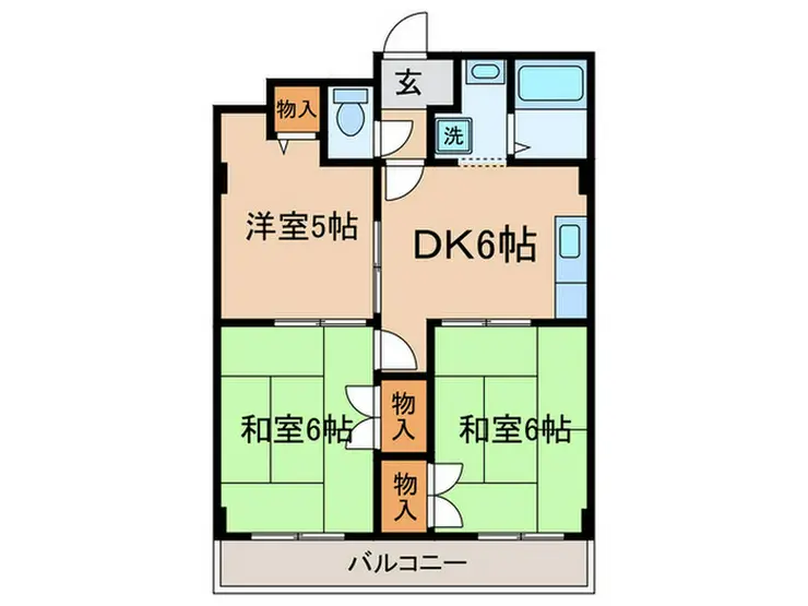 メゾンサンライズ 2階階 間取り