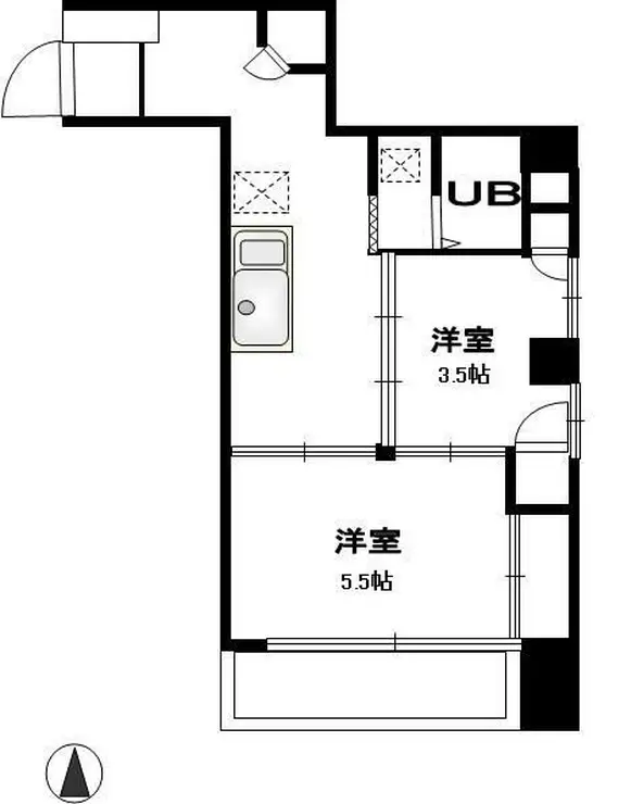 シェツバール目黒 5階階 間取り