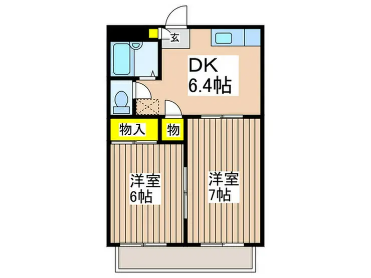 ハイム湘南 2階階 間取り