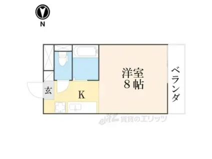 シャトレー(ワンルーム/3階)の間取り写真