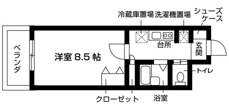 新百合グリーンハウス 2階階 間取り