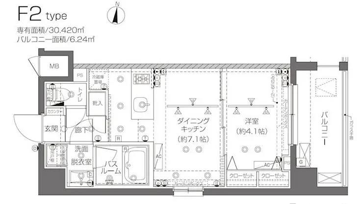 ZOOM新宿西落合 3階階 間取り