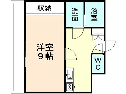 メゾン西掛尾(1K/2階)の間取り写真