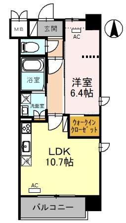 RIVIERE GAUCHE 寺町二条(1LDK/3階)の間取り写真