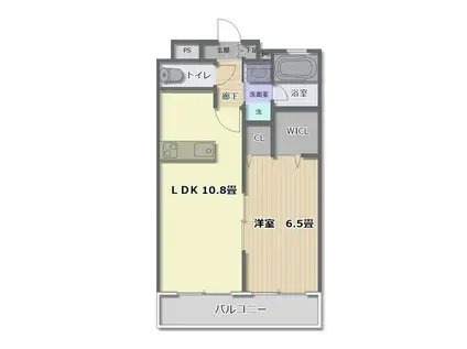 グリーンバレー弐番館(1LDK/3階)の間取り写真