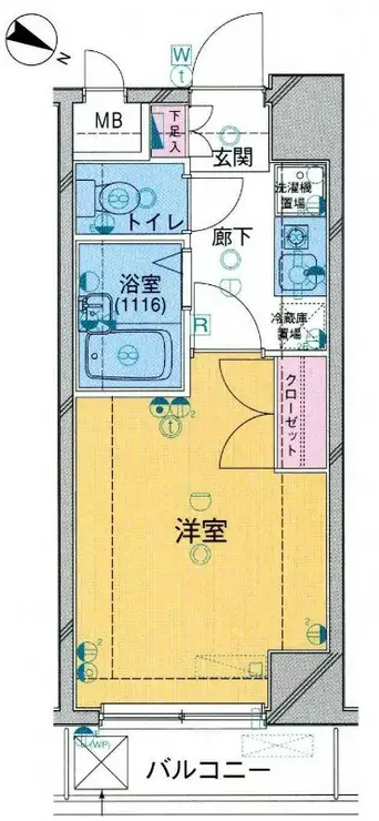 OLIO白山 2階階 間取り