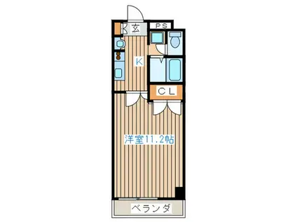 第3横山ハイツ(1K/4階)の間取り写真
