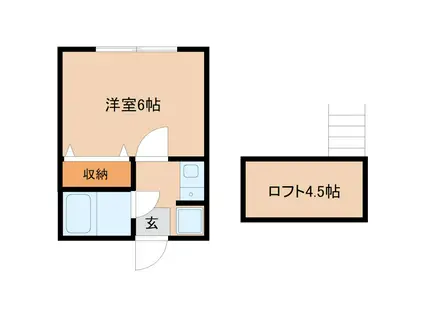 シャルマンハウス東豊田(1K/1階)の間取り写真