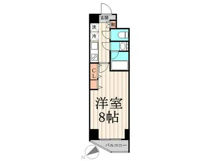 エルスタンザ清澄白河(1K/4階)の間取り写真