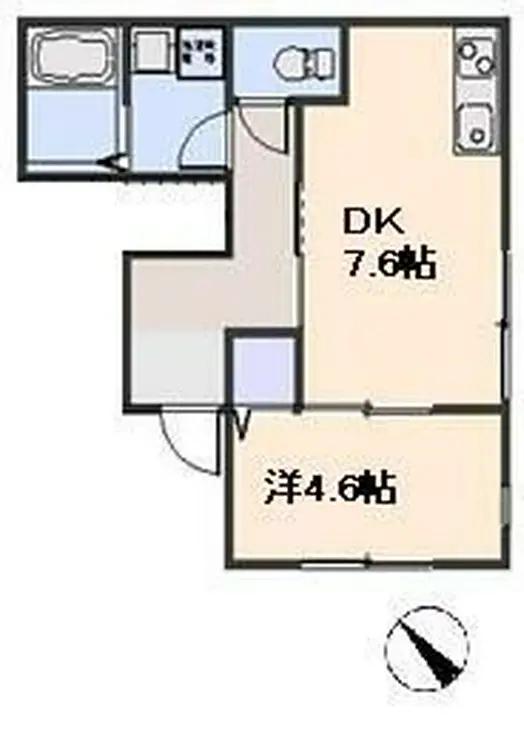 エルメゾン・エストK 1階階 間取り