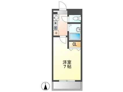 グレートトレジャー章貴(1K/1階)の間取り写真