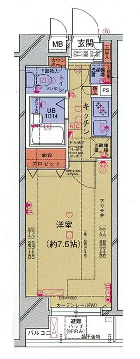 菱和パレス御茶ノ水駿河台 5階階 間取り