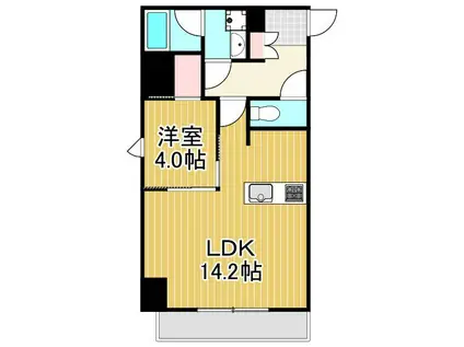 メインステージ五反野II(1LDK/10階)の間取り写真