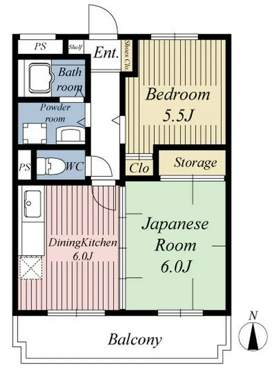 ルミエール清水 2階階 間取り