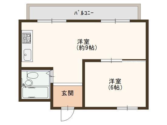 センチュリー21(1LDK/2階)の間取り写真