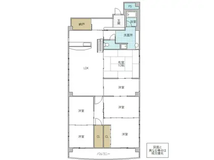 グレースタワー城南(4SLDK/10階)の間取り写真