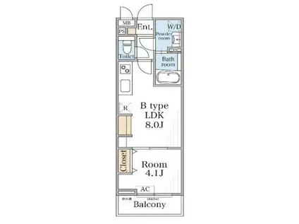 リブリ・淵野辺III(1LDK/3階)の間取り写真