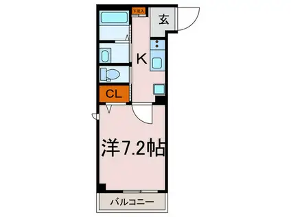 THE BASE 文京千駄木(1K/1階)の間取り写真