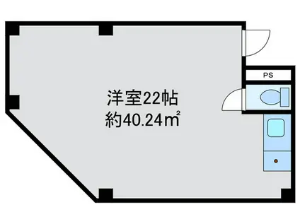 ヴィアリッツ塚口(ワンルーム/2階)の間取り写真