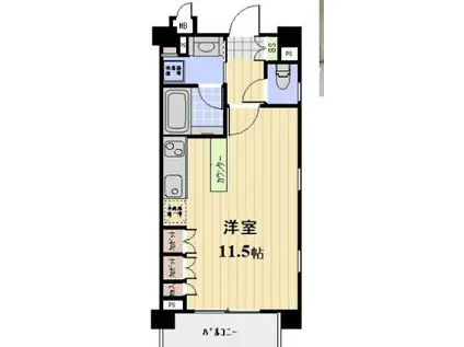 プロスペクト大森海岸(ワンルーム/4階)の間取り写真