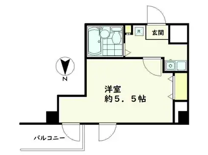 共立リライアンアス上野町I(1K/3階)の間取り写真